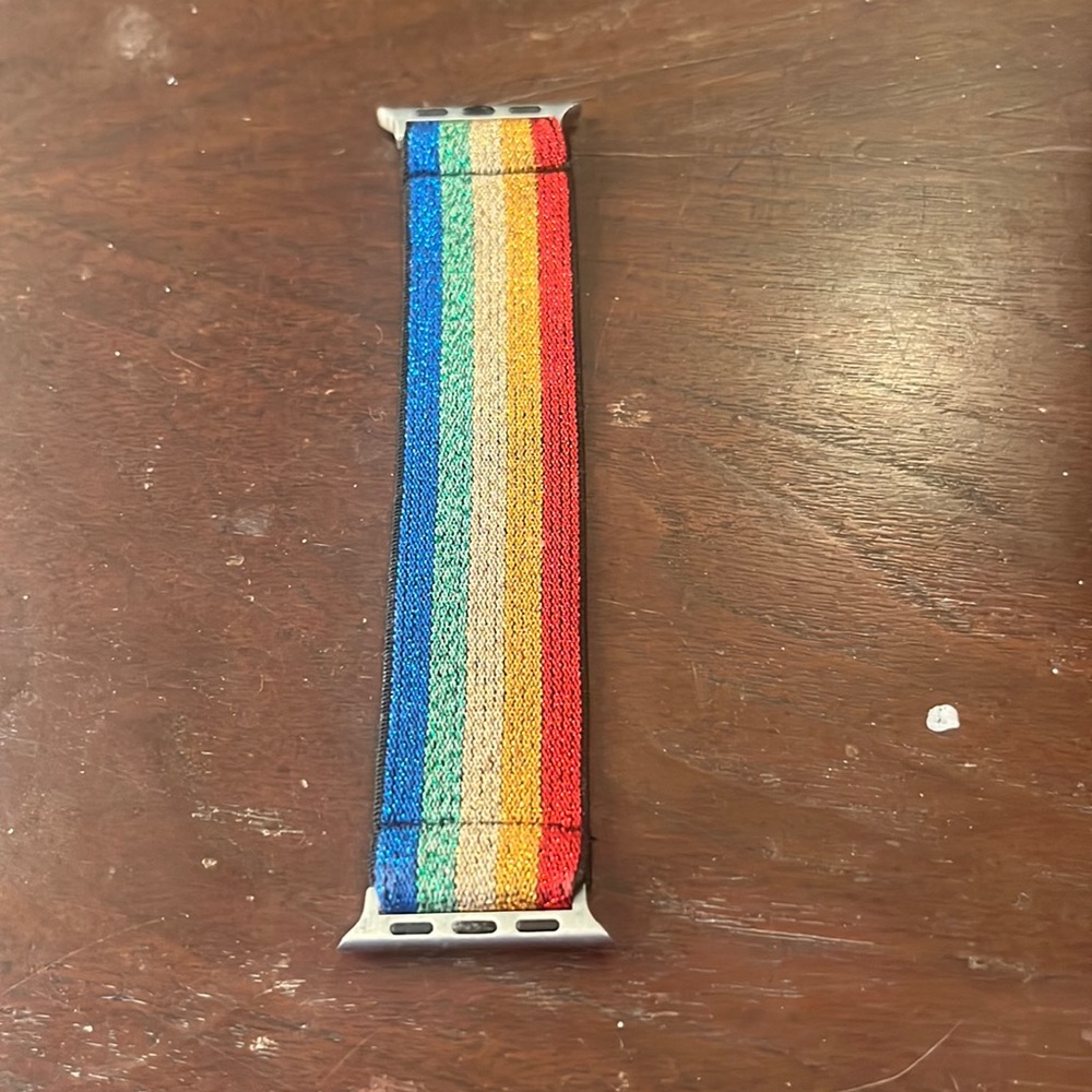 Rainbow sparkly Apple Watch band